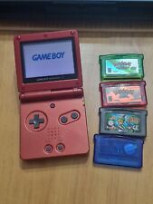 Console portátil Nintendo Gameboy Advance SP vermelho chama AGS-003 + Pokemon comprar usado  Enviando para Brazil