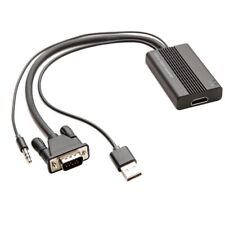 Convertidor Plug & Play VGA a HDMI con soporte de audio, hasta 1920 x 1080 @ 1080p, usado segunda mano  Embacar hacia Argentina