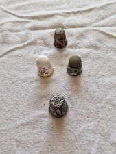 Four collectable thimbles for sale  TORPOINT