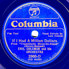 Columbia #2960-D: Emil Coleman Or.-Had A Million Dollars/Sweet Of You E/E+ limpio segunda mano  Embacar hacia Argentina