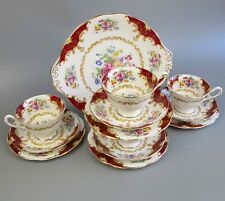 Royal Albert Canterbury Tea Set Service. 4 x Cups Saucers Plates. Vintage. for sale  Shipping to South Africa