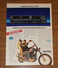 Seltene Werbung vintage GRUNDIG VS 400 VPS VHS Videorecorder 1986, usado comprar usado  Enviando para Brazil