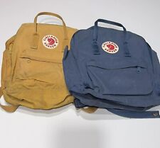 Fjallraven Kanken Backpack Blue/ Yellow Casual Everyday Bag Pack  (Two Backs) for sale  Shipping to South Africa