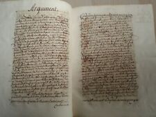 Manuscrit 18ème abrégé d'occasion  Bourg-en-Bresse