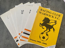 Racing Club Warwick FC x 7 (programas domésticos) anos 1980 e 1990’s comprar usado  Enviando para Brazil