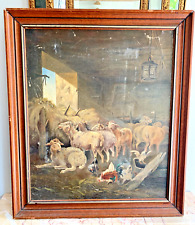 Ancien tableau moutons d'occasion  Cesson