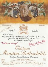 Etiquette chateau mouton d'occasion  Bordeaux-