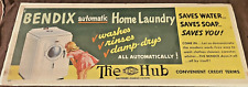 Antique/Vintage *Trolley/Bus* Advertisement 'Bendix Automatic Washing Machine for sale  Shipping to South Africa