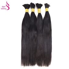 Cabelo humano reto brasileiro a granel para extensões de cabelo trançado 45cm a 75cm comprar usado  Enviando para Brazil