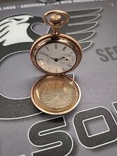 Usado, Lindo relógio de bolso antigo Elgin caixa placa dourada **somente peças ** comprar usado  Enviando para Brazil