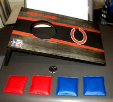 CHICAGO OSOS Cornhole Juego: 4 bolsas de frijoles: mesa: 6 1/2"" x 10"" NFL segunda mano  Embacar hacia Argentina