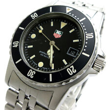 Tag Heuer relógio profissional masculino quartzo preto 36mm vintage data redonda comprar usado  Enviando para Brazil