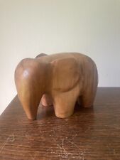 Wooden fat elephant for sale  Shipping to Ireland