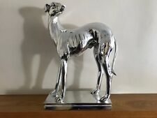 Silvered greyhound statue for sale  ENFIELD