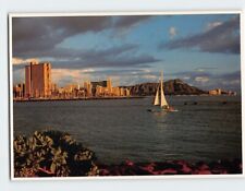 Postal Sunset Moods of Diamond Head and Rainbow Remers Honolulu Hawaii EE. UU. segunda mano  Embacar hacia Argentina