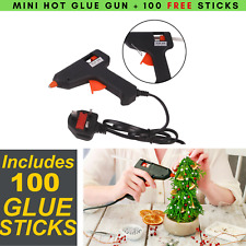 Hot Glue Gun with 100 Glue Sticks  Hobby Craft Electronics Super Glue Adhesive, used for sale  Shipping to South Africa