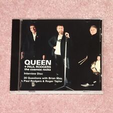 Używany, QUEEN + PAUL RODGERS The Cosmos Rocks Interview Disc - RARE 2008 USA PROMO CD na sprzedaż  Wysyłka do Poland
