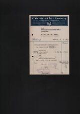 Hamburg rechnung 1937 gebraucht kaufen  Leipzig
