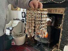 Vintage glass chandelier for sale  LEATHERHEAD