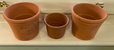 Trio of Terracotta Plant Pots - 2 med, 1 small for sale  Shipping to South Africa