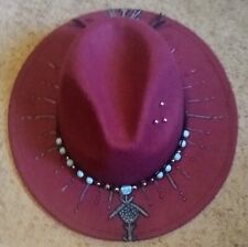 Beautiful cranberry fedora for sale  Mulkeytown