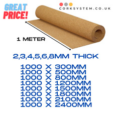 Cork sheets 8mm for sale  BOURNEMOUTH