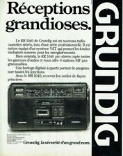 Publicité Advertising 1120 1980  Grundig  radio-cassettes stéréo  VAT RR 1040  d'occasion  Raimbeaucourt