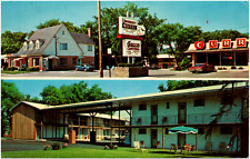 Cartão postal cromado University Motel & Curry Cafeteria Syracuse Nova York NY 1960s comprar usado  Enviando para Brazil
