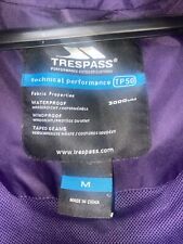 Trespass waterproof wind for sale  HARTLEPOOL