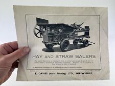 1920s e.davies hay for sale  SHREWSBURY