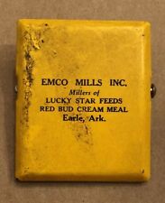 Vintage 1950s Emco Mills Lucky Star Feeds Billing Clip , used for sale  Shipping to South Africa