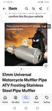 Motorcycle exhaust universal for sale  ABERDEEN