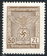 Polônia - Segunda Guerra Mundial - General Gouvernement 1940 - 50 zl Receita - Estado perfeito sem chiclete, usado comprar usado  Enviando para Brazil