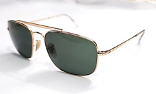 Usado, Óculos de sol Ray Ban RB3560 The Colonel 001 dourado metal verde quadrado 58-17 145 comprar usado  Enviando para Brazil