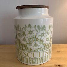 Vintage Hornsea Pottery White Fleur Large Biscuit Storage Jar with Lid for sale  Shipping to South Africa
