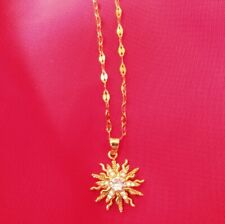 Goldfarbene halskette edelstah gebraucht kaufen  Thaleischweiler-Fröschen