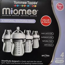 Garrafas Tommee Tippee Miomee 4 x 270 mL fluxo lento sem BPA 0m+ anti-cólica novas sem caixa  comprar usado  Enviando para Brazil