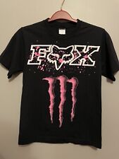Camisa de carreras Fox talla S para adultos Monster Energy negra rosa grunge motorcross (A138) segunda mano  Embacar hacia Argentina