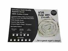 Wool Duvet King Size 7.5 TOG Luxury quality Bedding 100% Cotton Cover H516 for sale  Shipping to South Africa