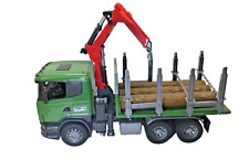 Caminhão de madeira Brother Scania com guindaste de carga e 3 troncos 21” de comprimento 12” de altura no guindaste comprar usado  Enviando para Brazil