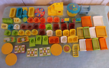 Lot of 66 Fisher Price Little People Vintage Furniture Tables Chairs etc. for sale  Shipping to South Africa