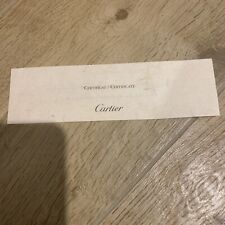 Cartier certificate warrenty usato  Eboli