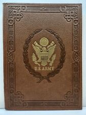 Pasta de documentos vintage ouro laminado destaques exército dos EUA escudo águia A4 comprar usado  Enviando para Brazil