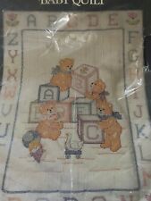 Kit de colcha vintage TITAN ABC Bear Baby nº 08013 cobertor de berço 36 x 44 ponto de agulha comprar usado  Enviando para Brazil