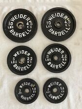 Weider barbell weights for sale  Shipping to Ireland