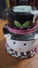 Snowman ceramic handmade for sale  Red Oak