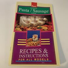 Used, POPEIL Automatic Pasta Maker Sausage Maker Recipes & Instruction Booklet NEW NOS for sale  Shipping to South Africa