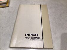 twin comanche manual for sale  Belvidere