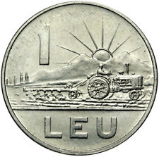Rumunia - Republika Socjalistyczna 1948-1989 - moneta - 1 lej 1966 pług ciągnika na sprzedaż  PL