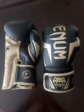 Luvas de boxe Venum Elite preto/dourado MMA treinamento de kick boxe Muay Thai comprar usado  Enviando para Brazil